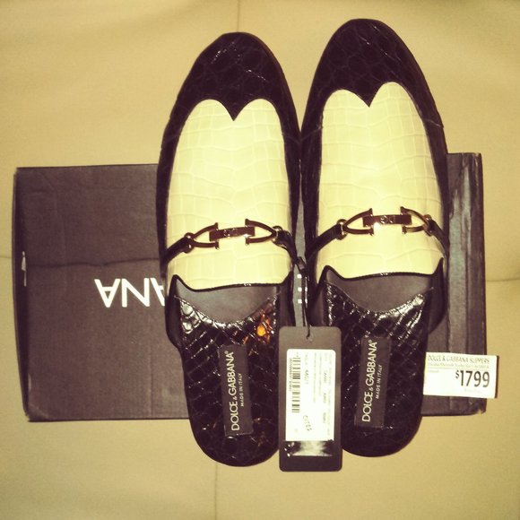 Dolce & Gabbana Crocodile/Caiman Slippers main image 5
